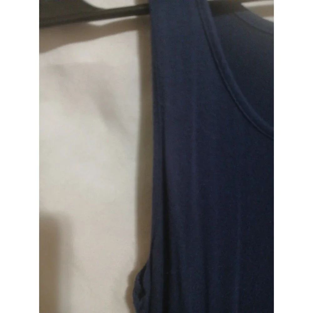 Longyuan Women’s Sleeveless   Maxi Dress  Navy Size S